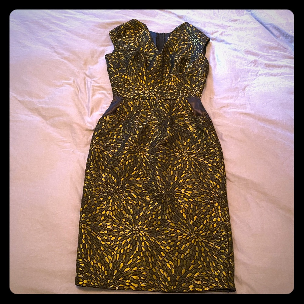 Vintage black and gold dress